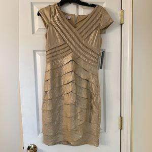 Gold Cocktail Dress-size 6-new with tags